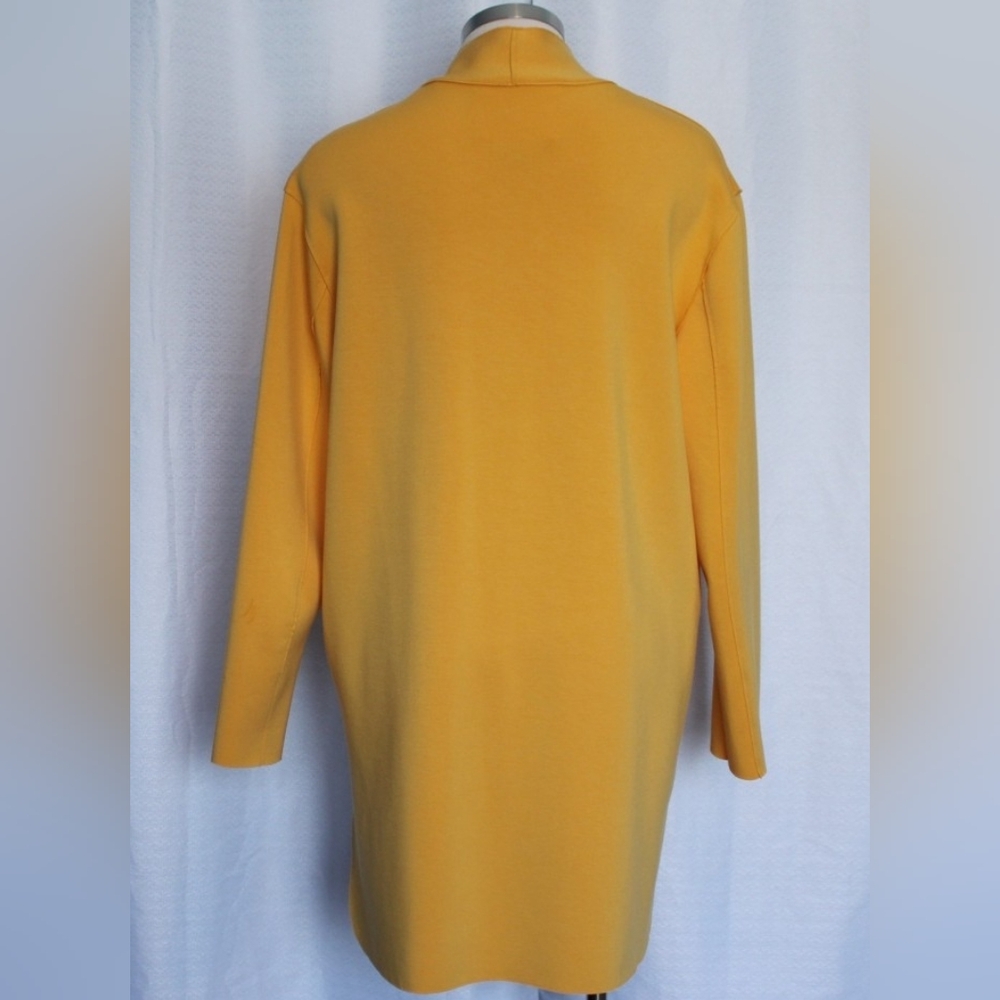 Carolina Belle Montreal Yellow Longline Duster M Snap Front - Picture 2 of 11